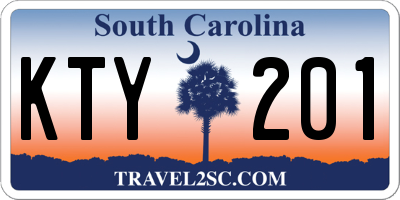 SC license plate KTY201