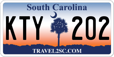 SC license plate KTY202