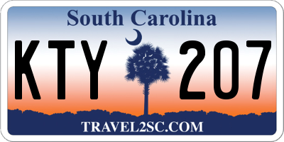 SC license plate KTY207