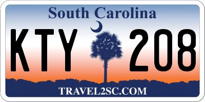 SC license plate KTY208