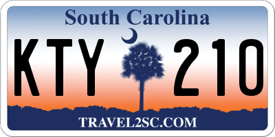 SC license plate KTY210