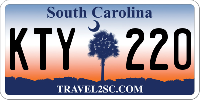 SC license plate KTY220