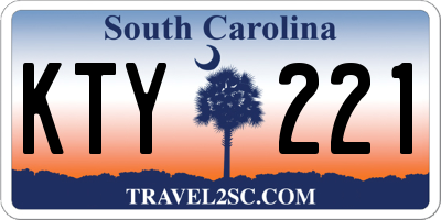 SC license plate KTY221
