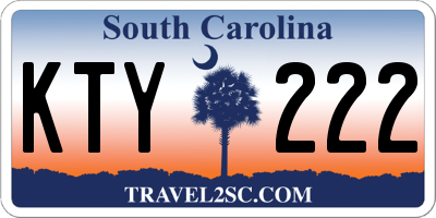 SC license plate KTY222