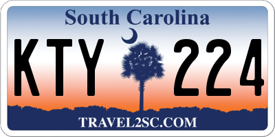 SC license plate KTY224