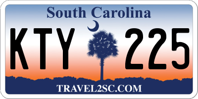 SC license plate KTY225