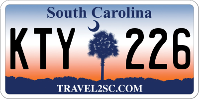 SC license plate KTY226