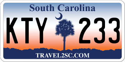 SC license plate KTY233