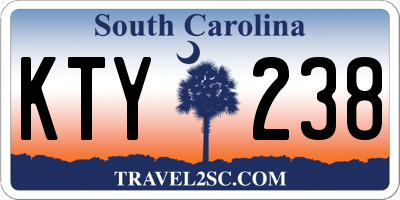 SC license plate KTY238