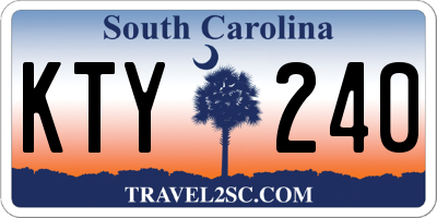 SC license plate KTY240