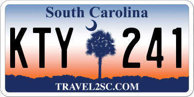 SC license plate KTY241