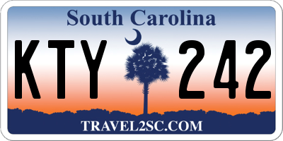 SC license plate KTY242