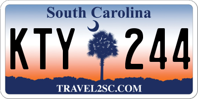 SC license plate KTY244