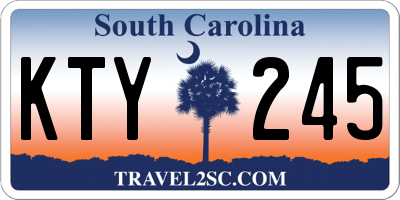SC license plate KTY245