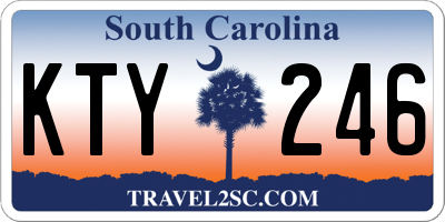 SC license plate KTY246
