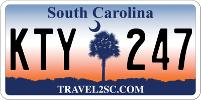 SC license plate KTY247