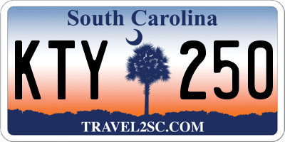 SC license plate KTY250