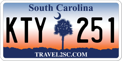 SC license plate KTY251