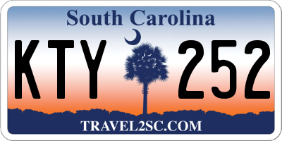 SC license plate KTY252