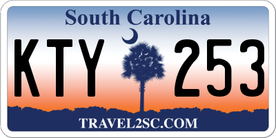 SC license plate KTY253