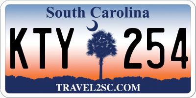 SC license plate KTY254