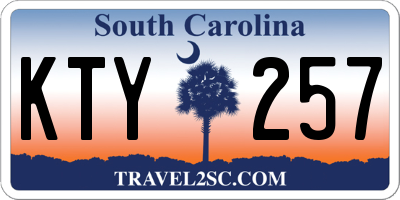 SC license plate KTY257