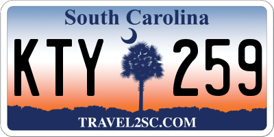 SC license plate KTY259