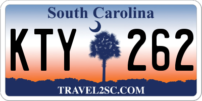 SC license plate KTY262