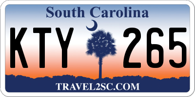 SC license plate KTY265