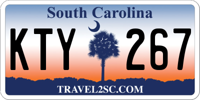 SC license plate KTY267