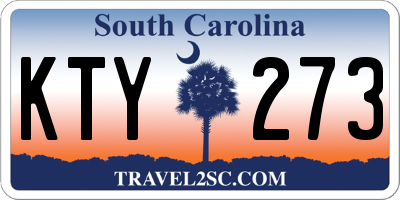SC license plate KTY273