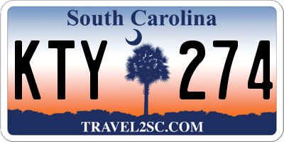 SC license plate KTY274