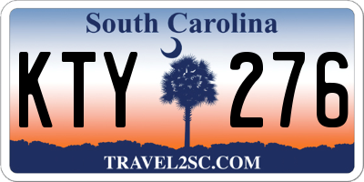 SC license plate KTY276