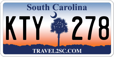 SC license plate KTY278