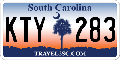 SC license plate KTY283
