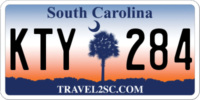SC license plate KTY284
