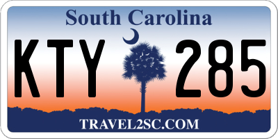 SC license plate KTY285