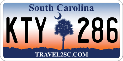 SC license plate KTY286