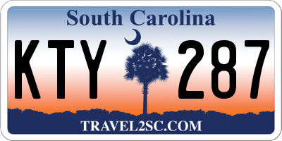 SC license plate KTY287