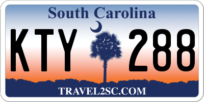 SC license plate KTY288