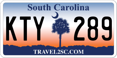 SC license plate KTY289