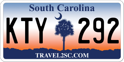 SC license plate KTY292