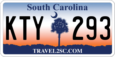 SC license plate KTY293