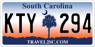 SC license plate KTY294