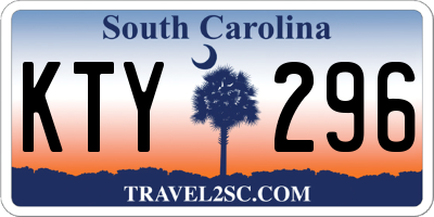 SC license plate KTY296