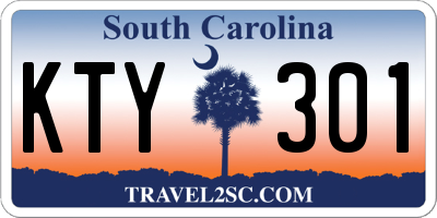 SC license plate KTY301
