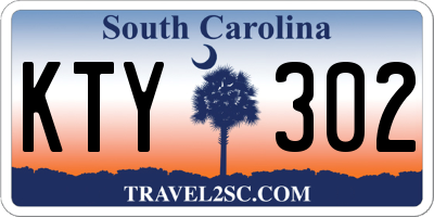 SC license plate KTY302
