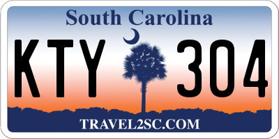 SC license plate KTY304
