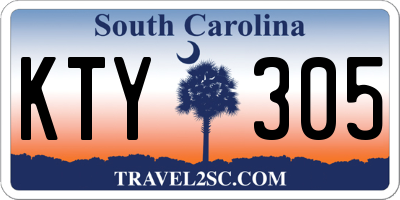 SC license plate KTY305