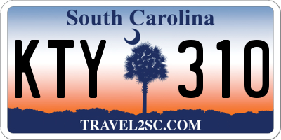 SC license plate KTY310